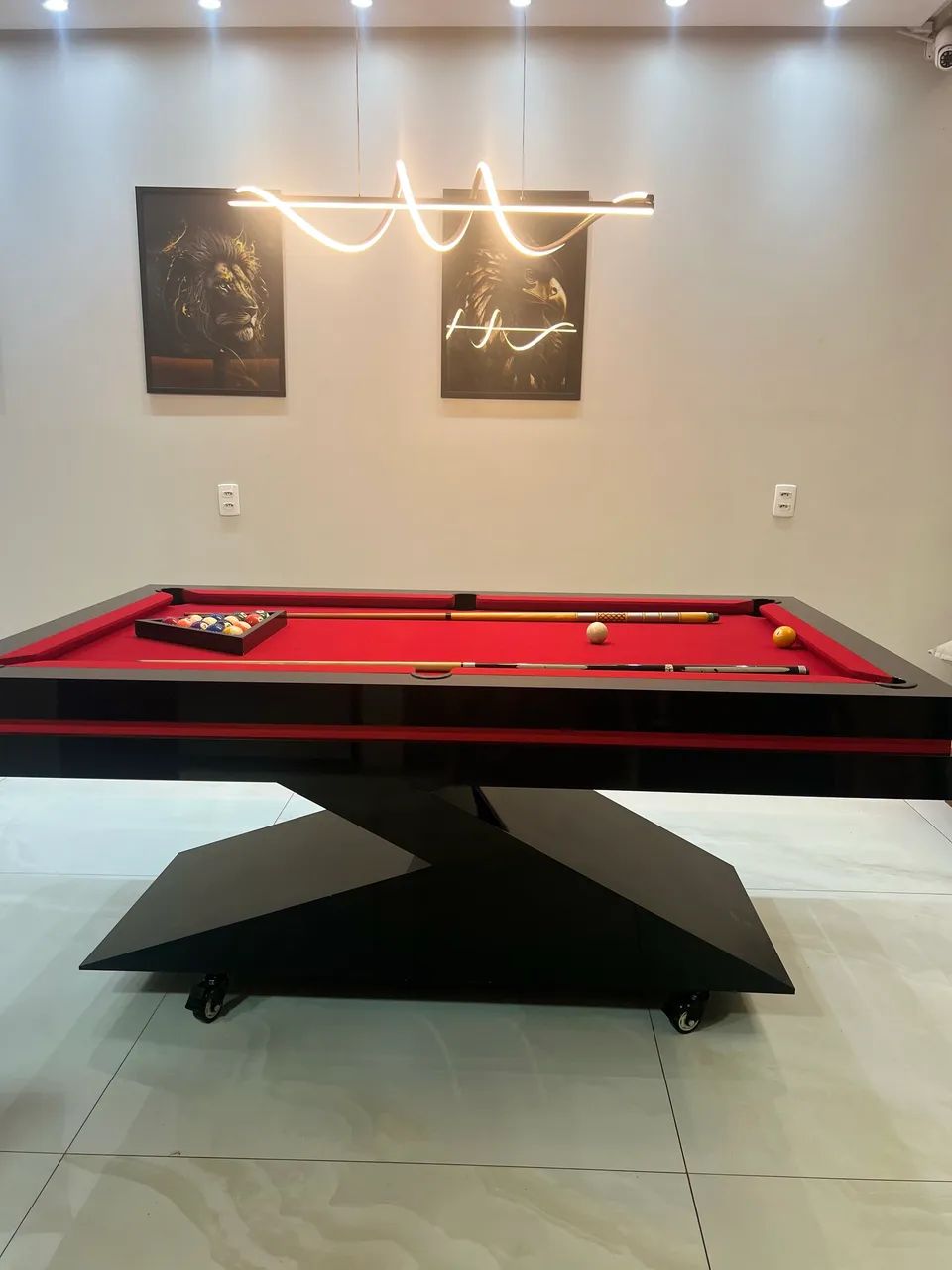 Mesa de Sinuca 3x1 (Jantar, sinuca, ping pong) - Foto 2