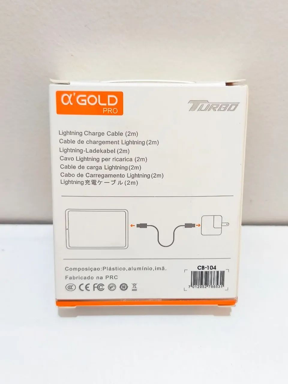 Cabo 2 Metros Tipo C para Lightning 30W A'GOLD  - Foto 3