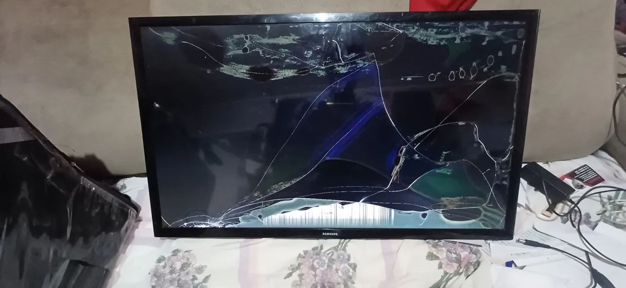 Tv samsung tela quebrada 