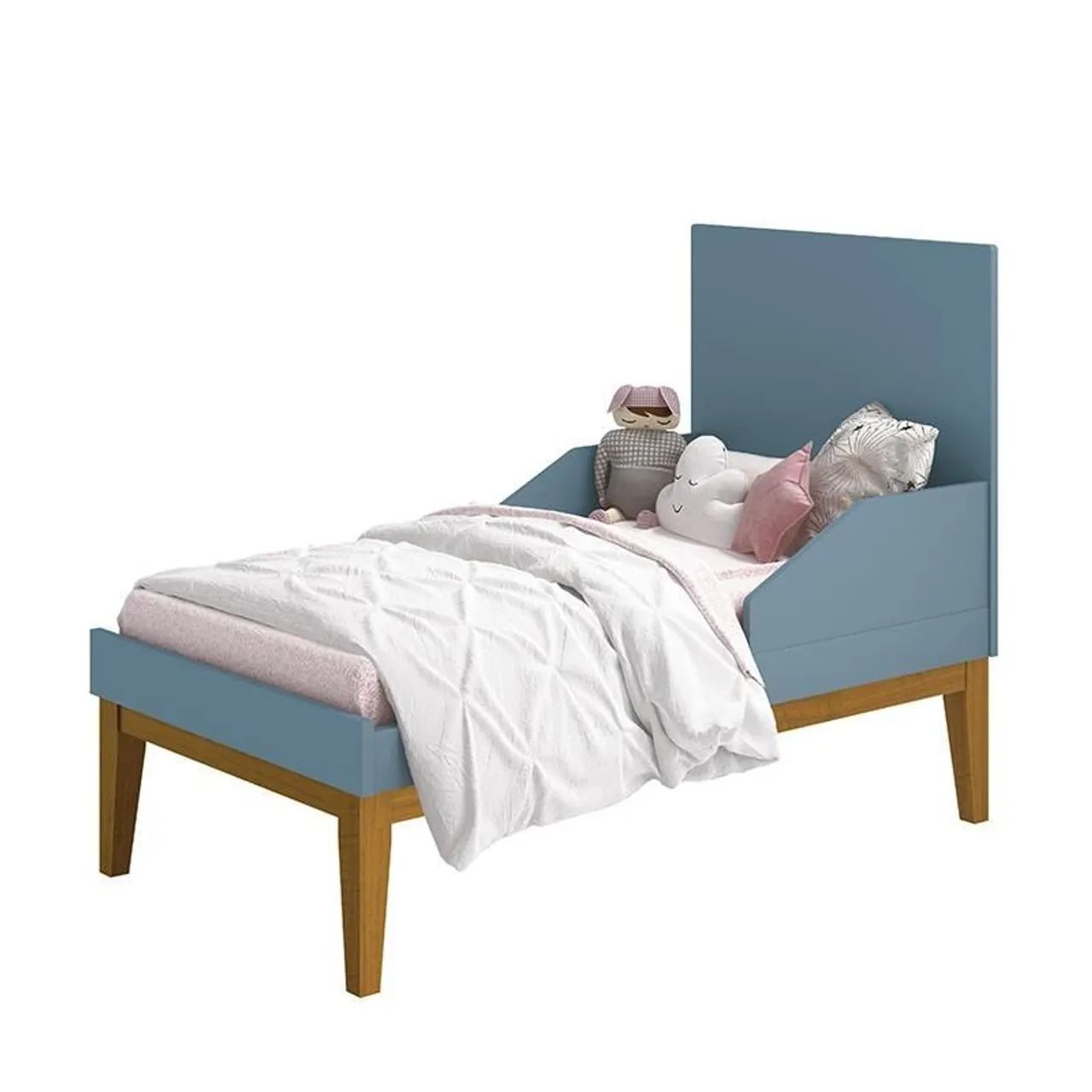 Berço que Vira Cama + Colchão - Foto 3