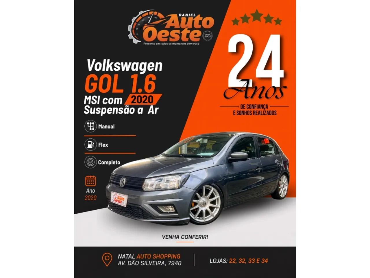 Volkswagen Gol Geração VII MSI 1.6 8V Flex Mec. 4P 2020