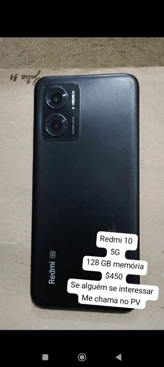 Redmi 10 128 GB 450 reais 
