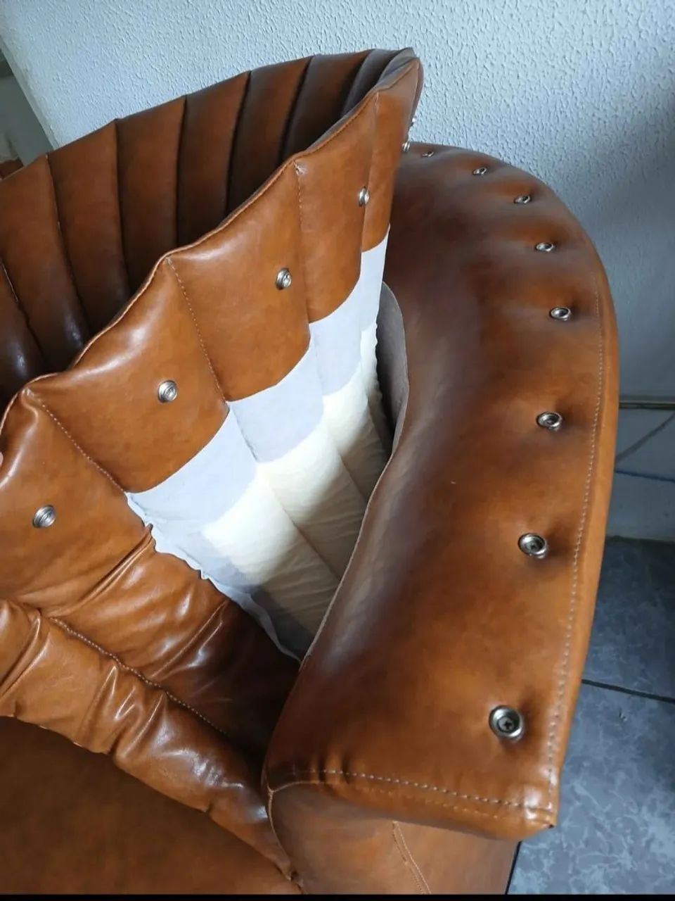 Poltrona de Couro Woen - Foto 4