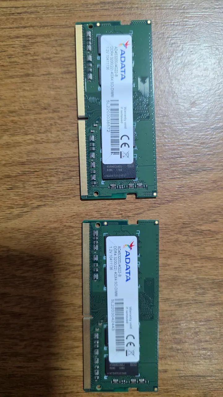 Kit Memória RAM 8GB Adata 2x 4GB DDR4