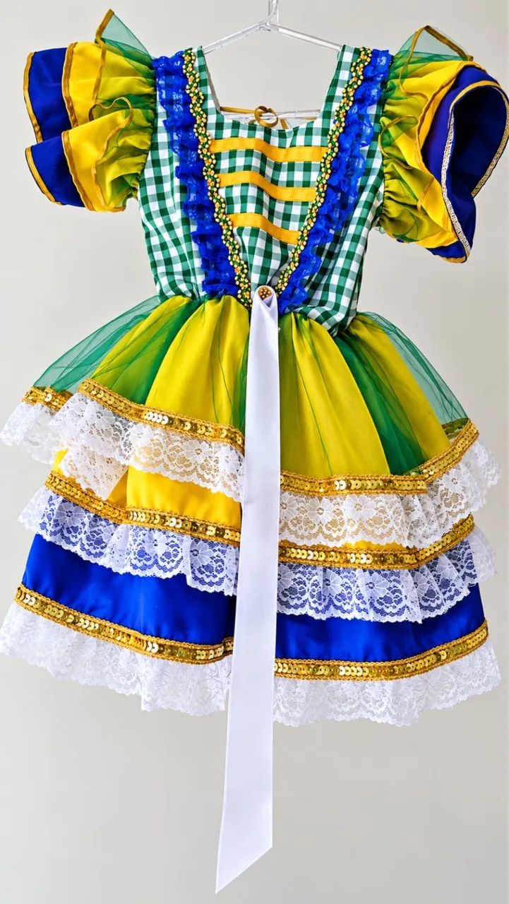 Vestido quadrilha