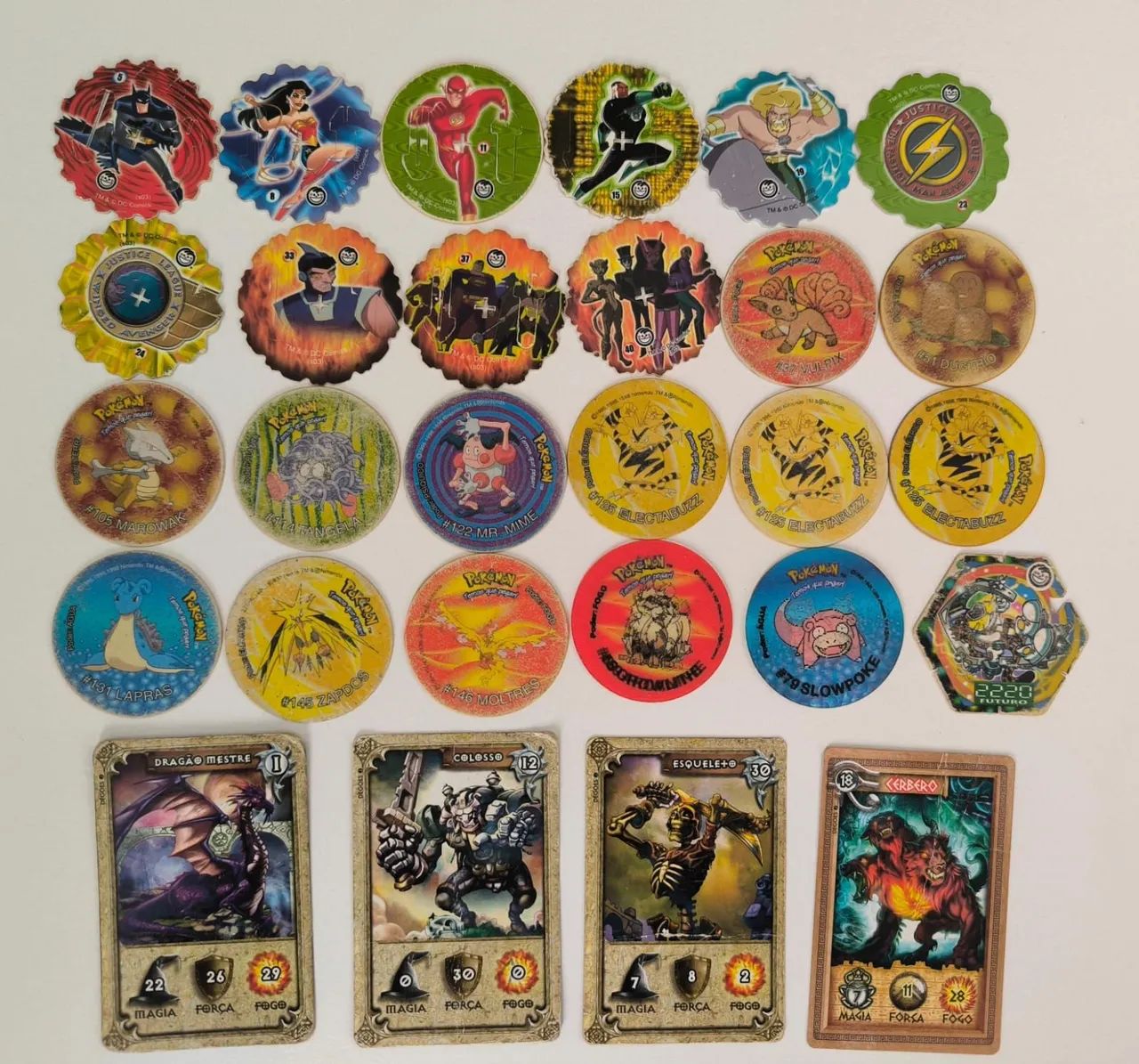 28 Tazos e Cards Elma Chips