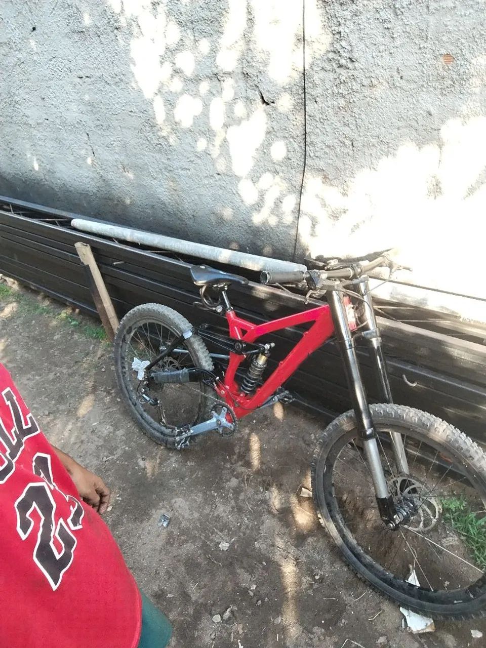 bike full suspension DH kona, faço troca  - Foto 5
