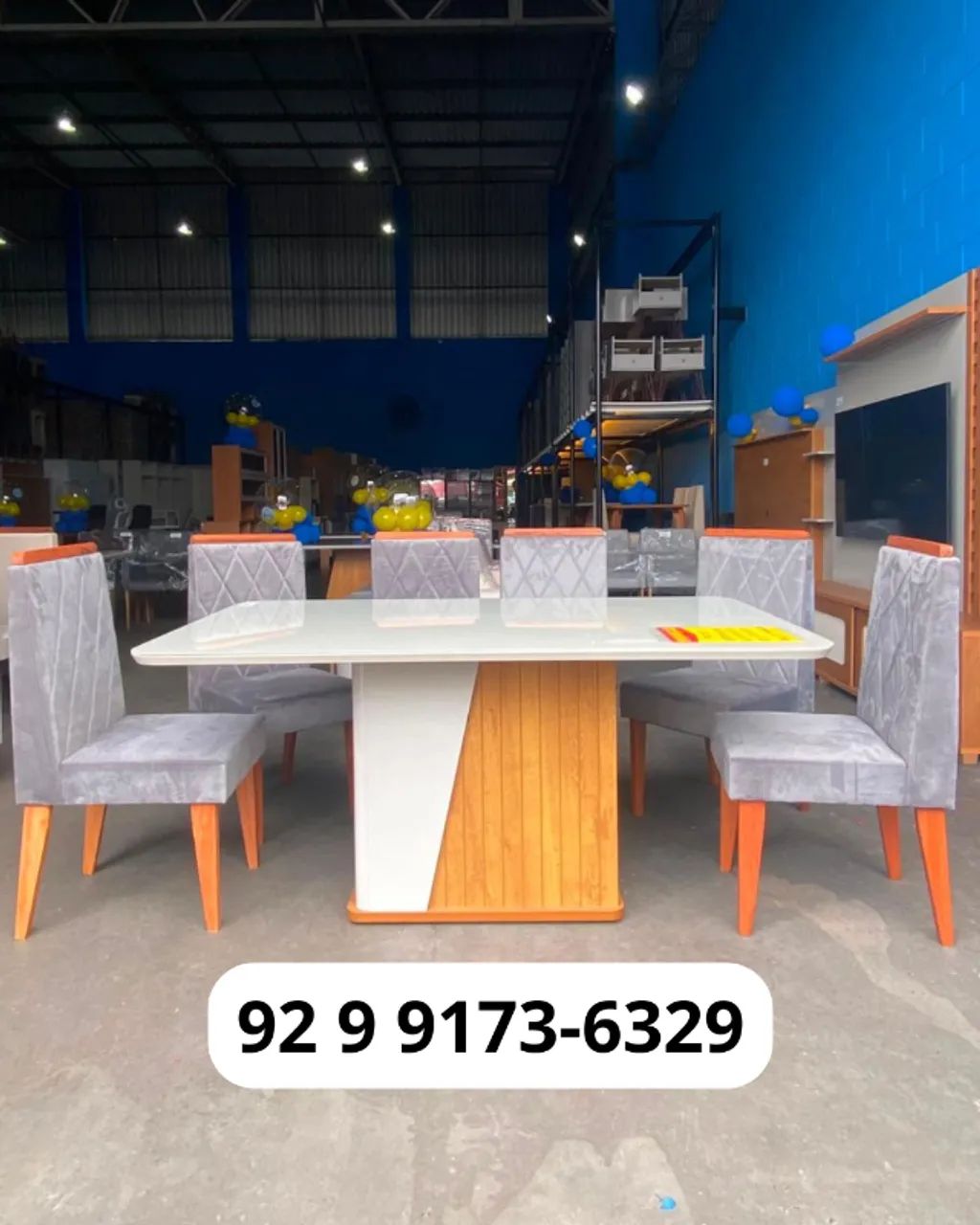 Mesa Harmonia 6 Lugares com 6 Cadeiras - R$ 2.500 - Foto 2
