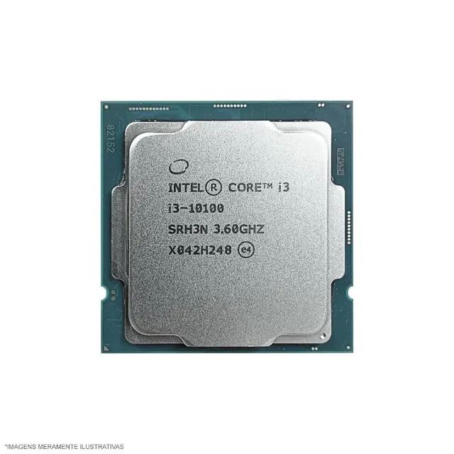 Processador Intel Core I3-10100, 3.60GHz (4.3GHz Turbo), Cache 6MB