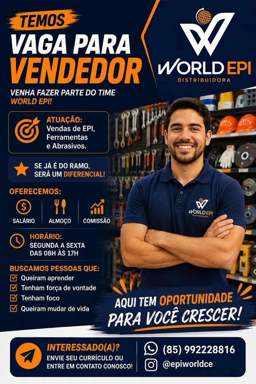 Vaga para vendedor 