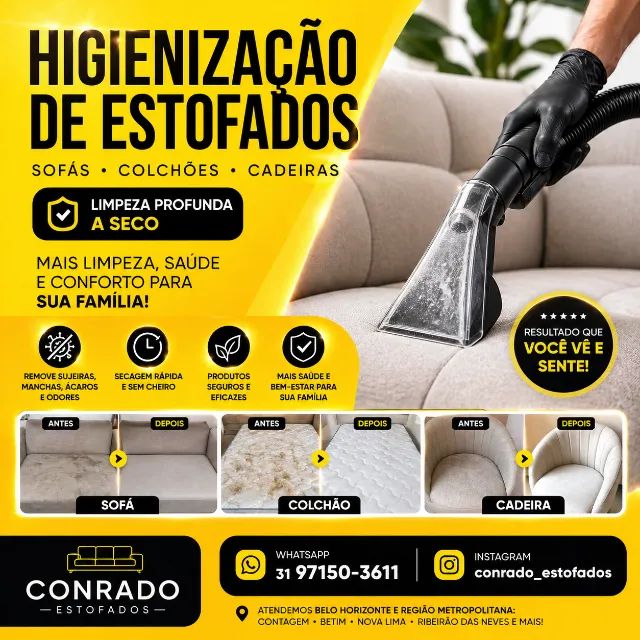 Lavagem de sofá, estofados, bancos, colchão, carpete
