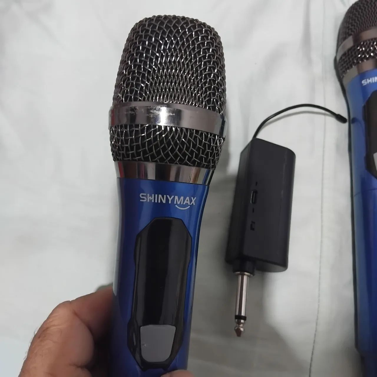 Microfone sem fio duplo, proficional 