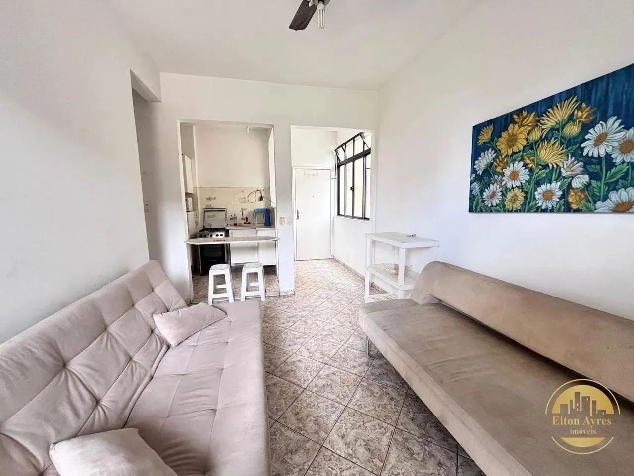 Apartamento 2 dormitórios com sacada e vista Mar em Santos - Foto 2