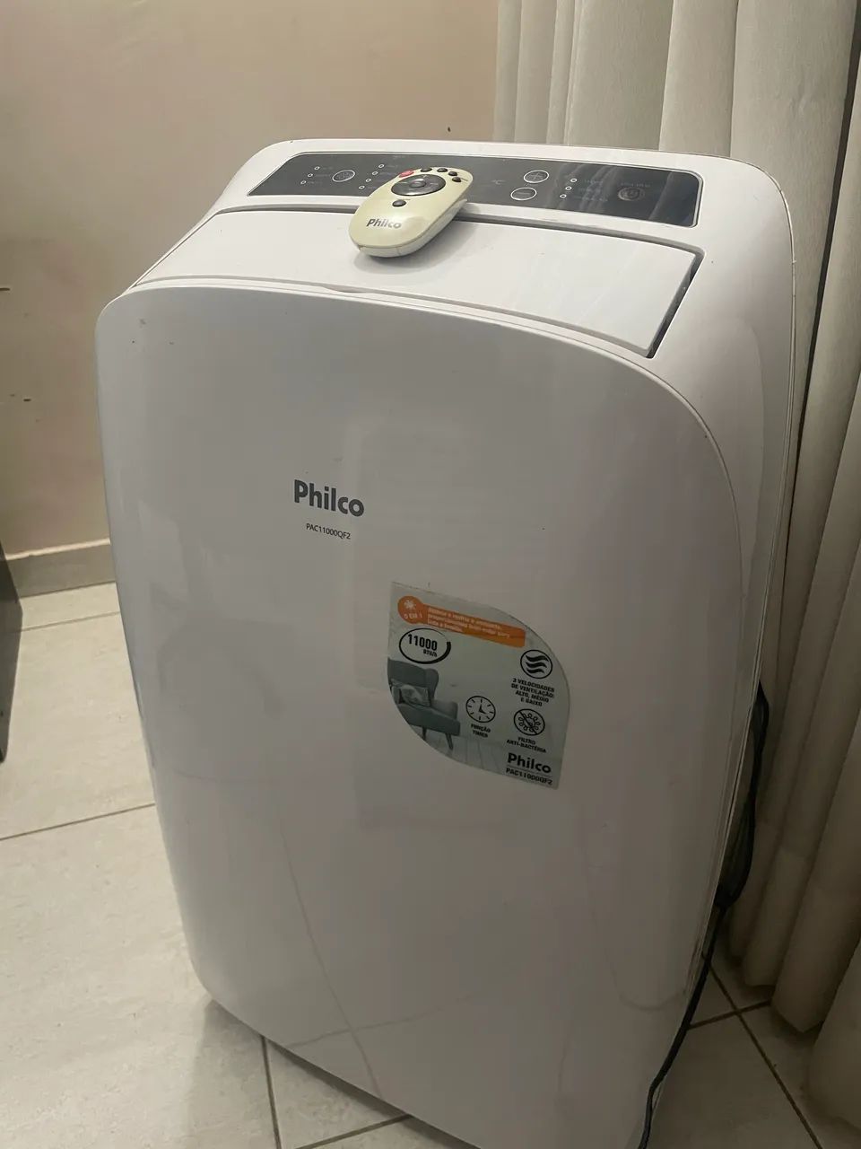 Ar Condicionado portátil Philco 11.000 BTUS