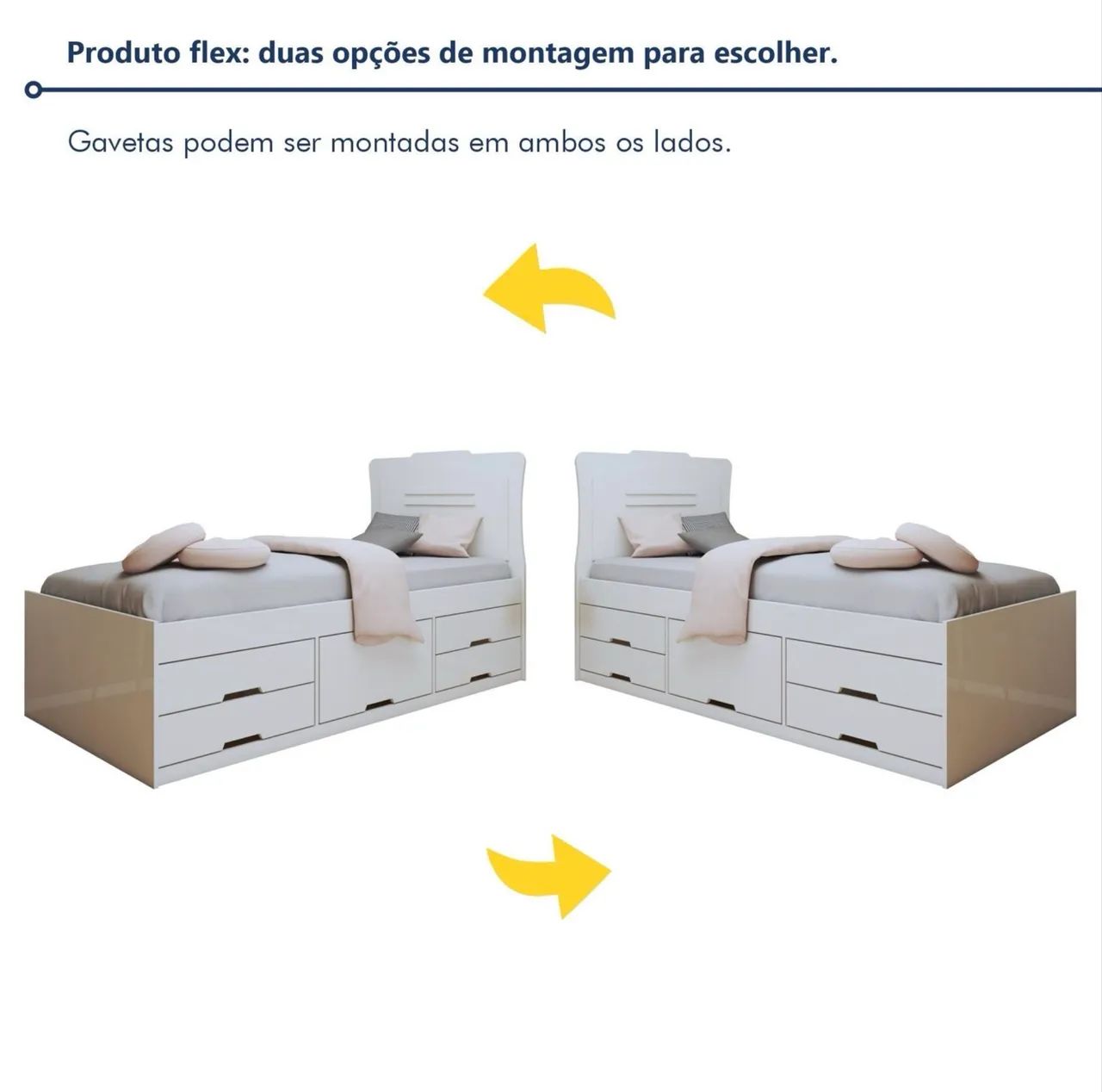 Cama Solteiro Com 5 Gavetas - Foto 3
