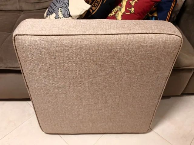 Poltrona Nova Linho Moderna Linda Assento e Encosto Removíveis com Zíper - Foto 5