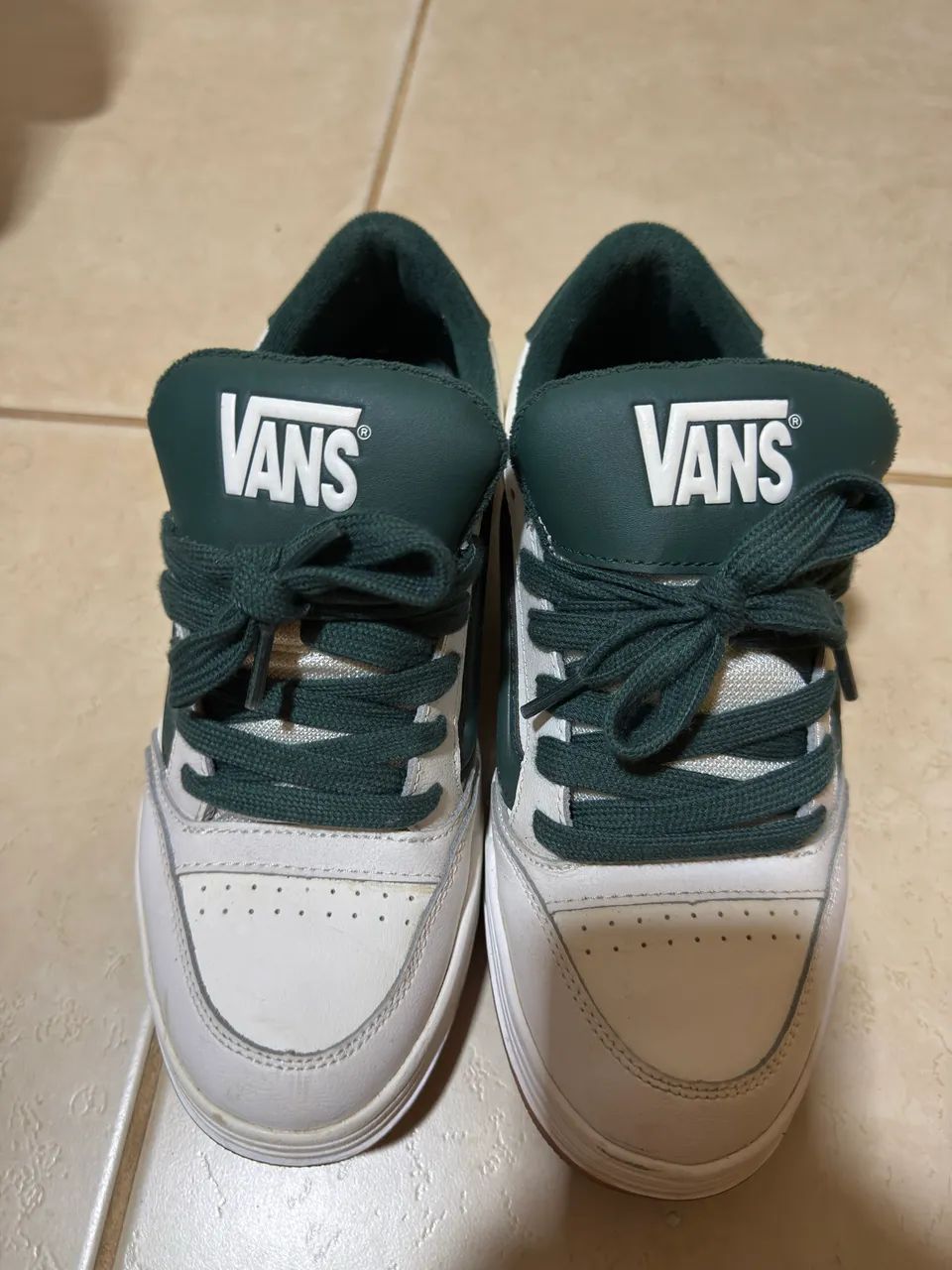Tênis Vans hylane white green - 40 - Foto 2