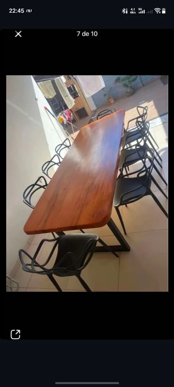 MESAS RÚSTICAS COM BANCOS  - Foto 4
