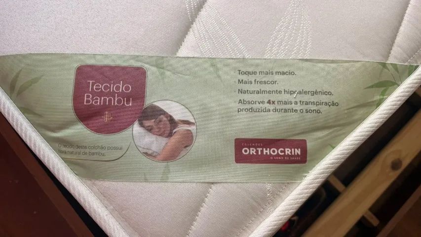 Colchão orthocrin selene solteiro MOLA SIMPLES - Foto 3