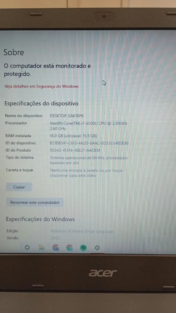 Notebook Acer Aspire E5-574 - Foto 3