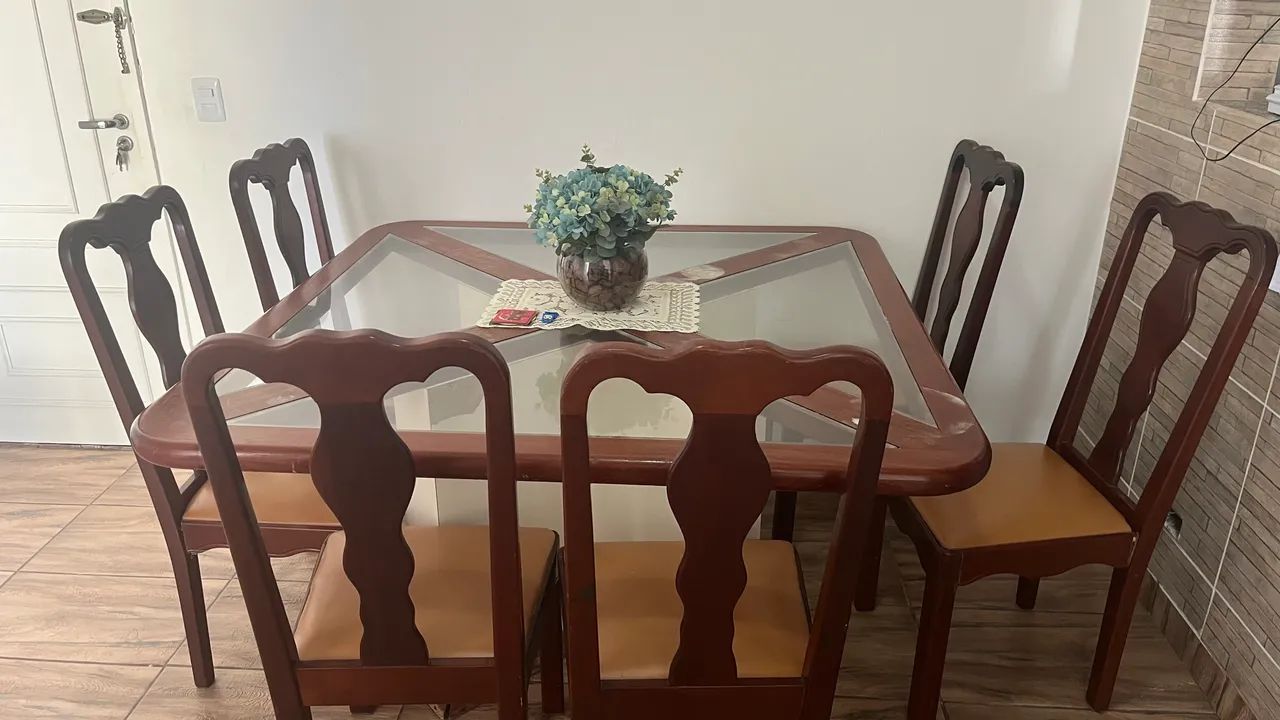 Vendo mesa de vidro - Foto 2