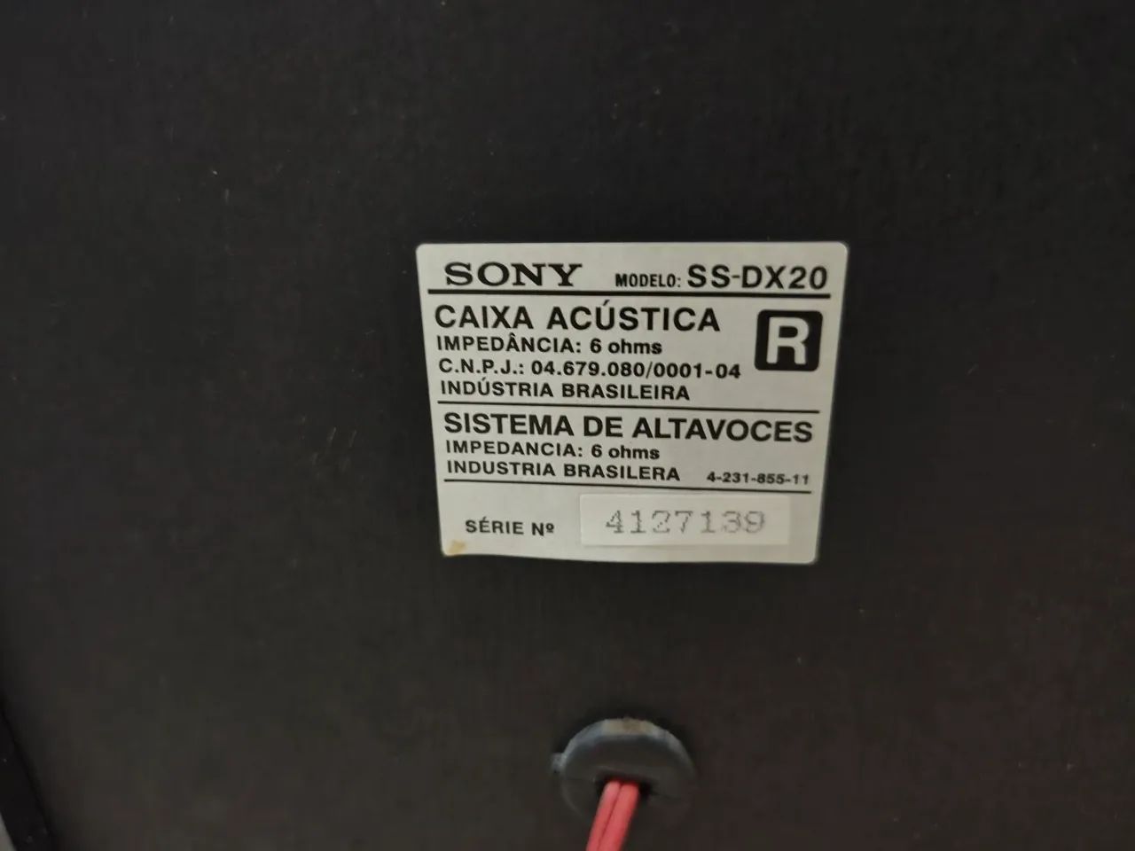 Caixas de som Sony SS DX20 funcionando normalmente - Foto 4