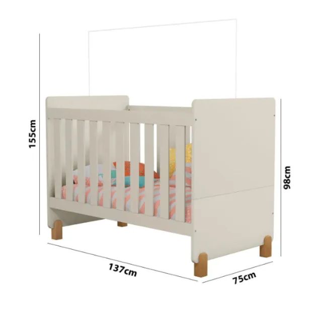 Quarto Infantil Guarda Roupa e Berço/Cama - Foto 5