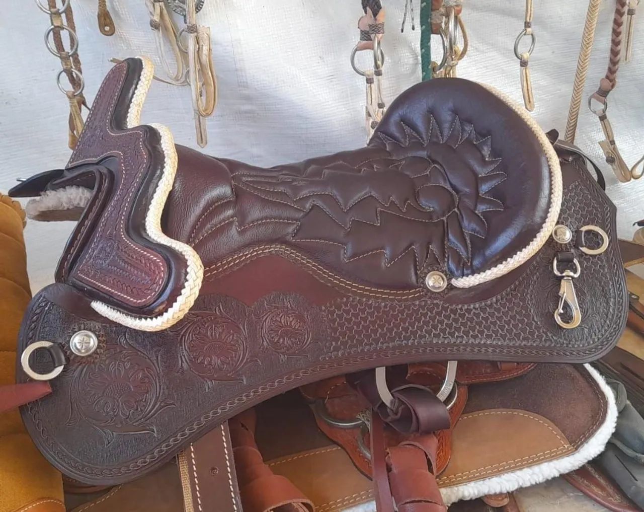 Arreio de cabeça. Usado em bom estado completo  - Foto 3