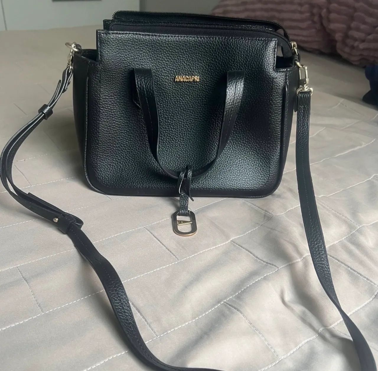 Bolsa Anacapri preta 