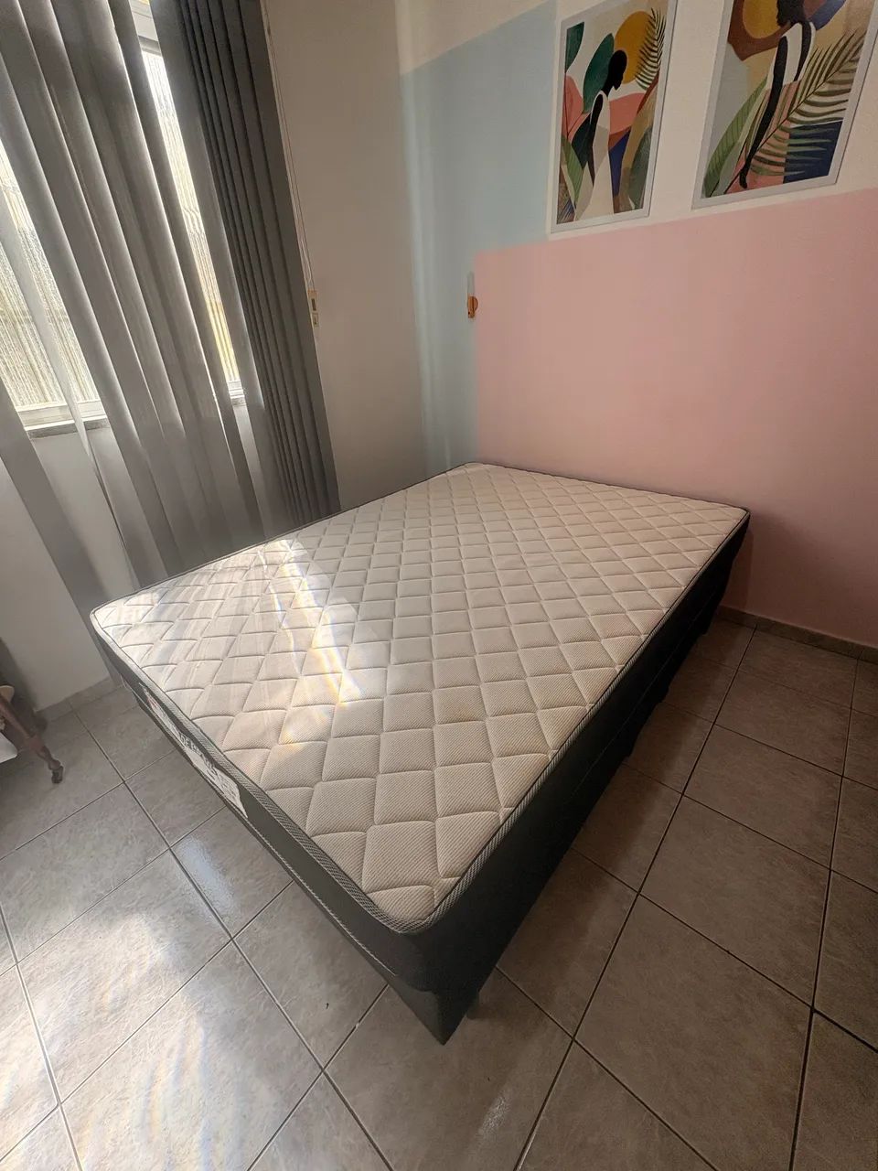 Cama box e colchão Ortobom  - Foto 3