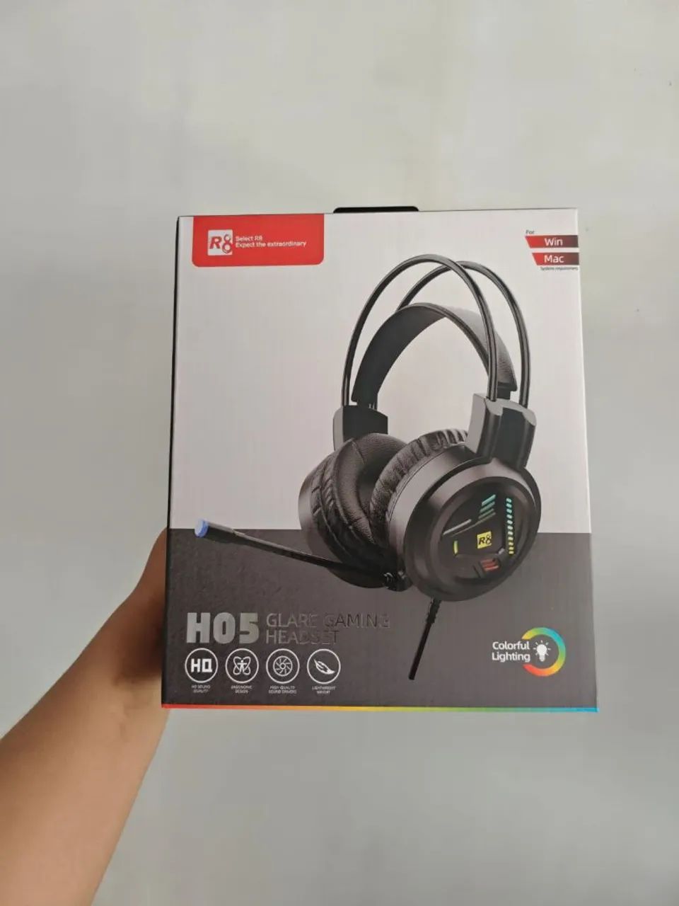 Headset gamer disponível 