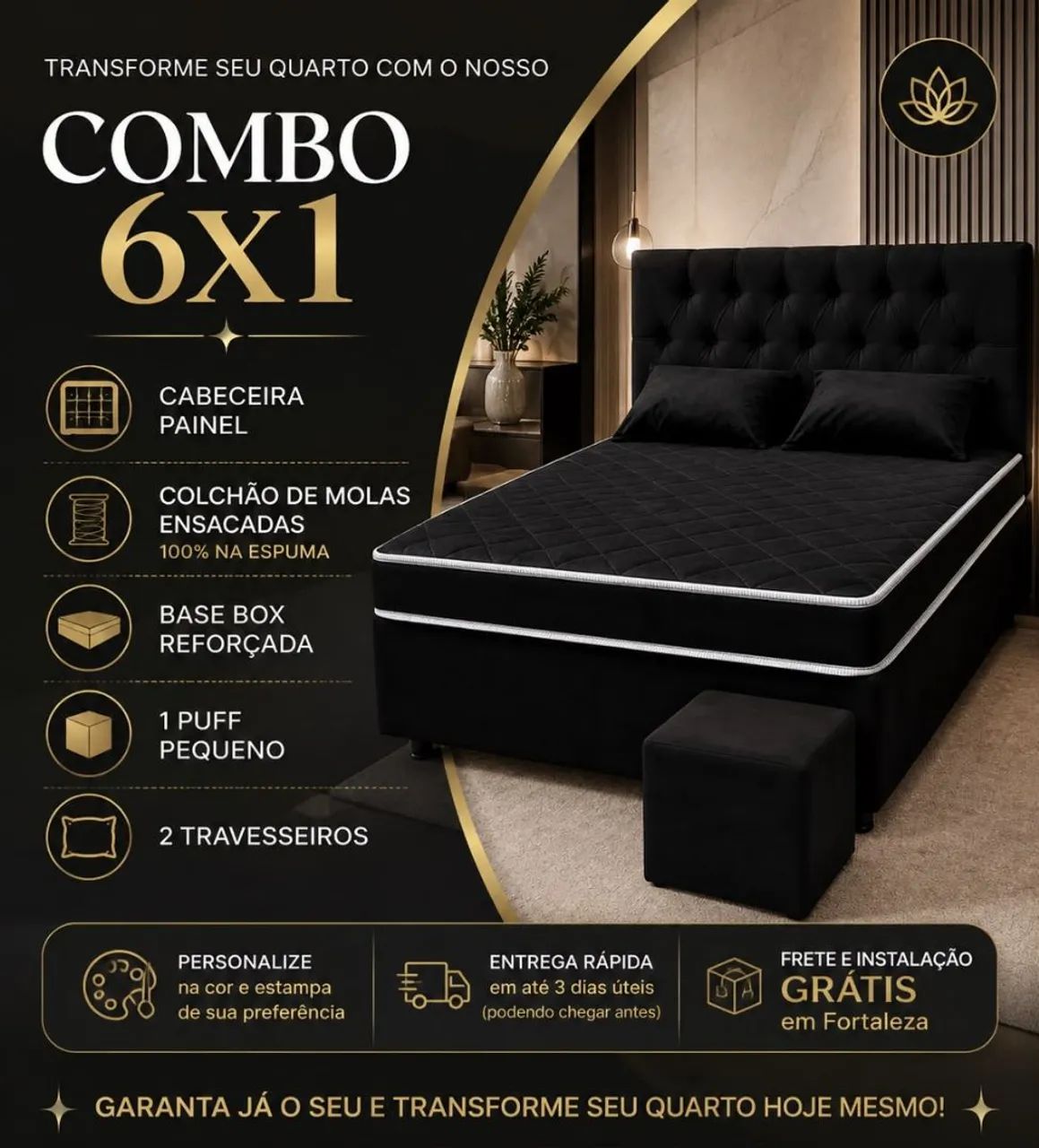 COMBO 6×1 casal Queen 