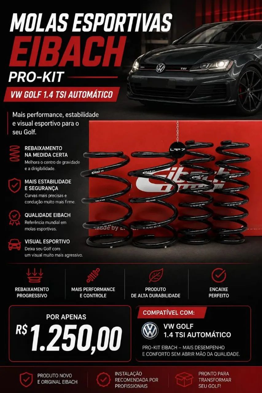 Molas Eibach Pro Kit Golf 1.4 TSI