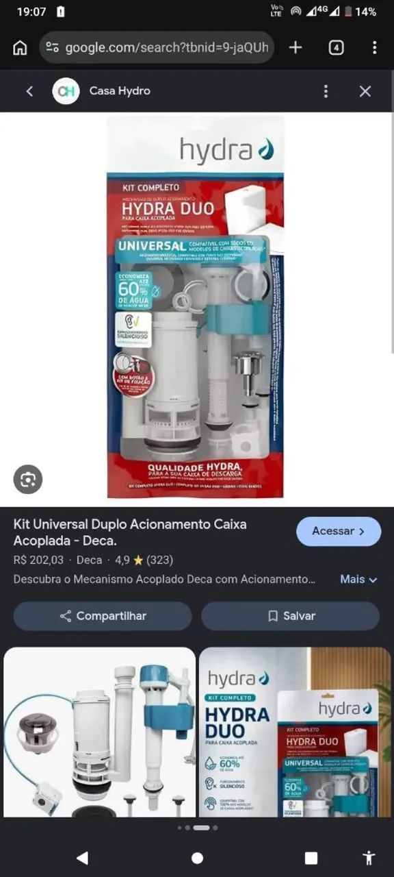 vedação caixa acoplada - Foto 3