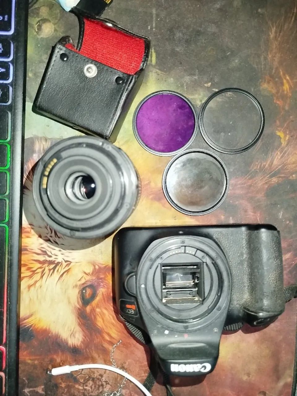 Canon EOS Rebel T100 + Lente 18-55mm + Acessórios (Ler Descrição: Reparo na Entrada) - Foto 6