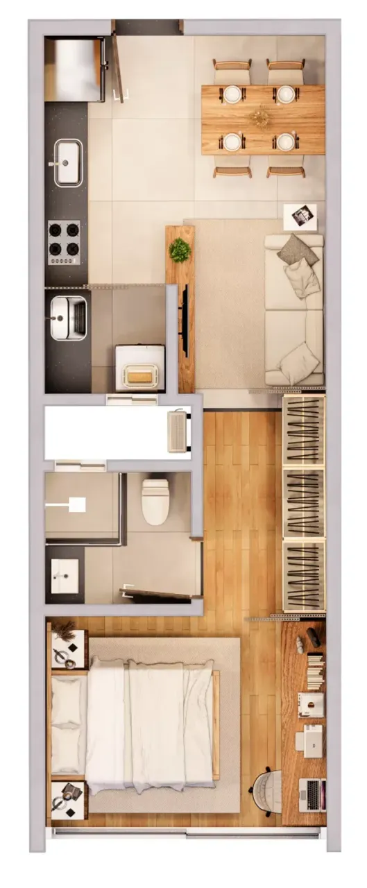 PLANTA 34m²