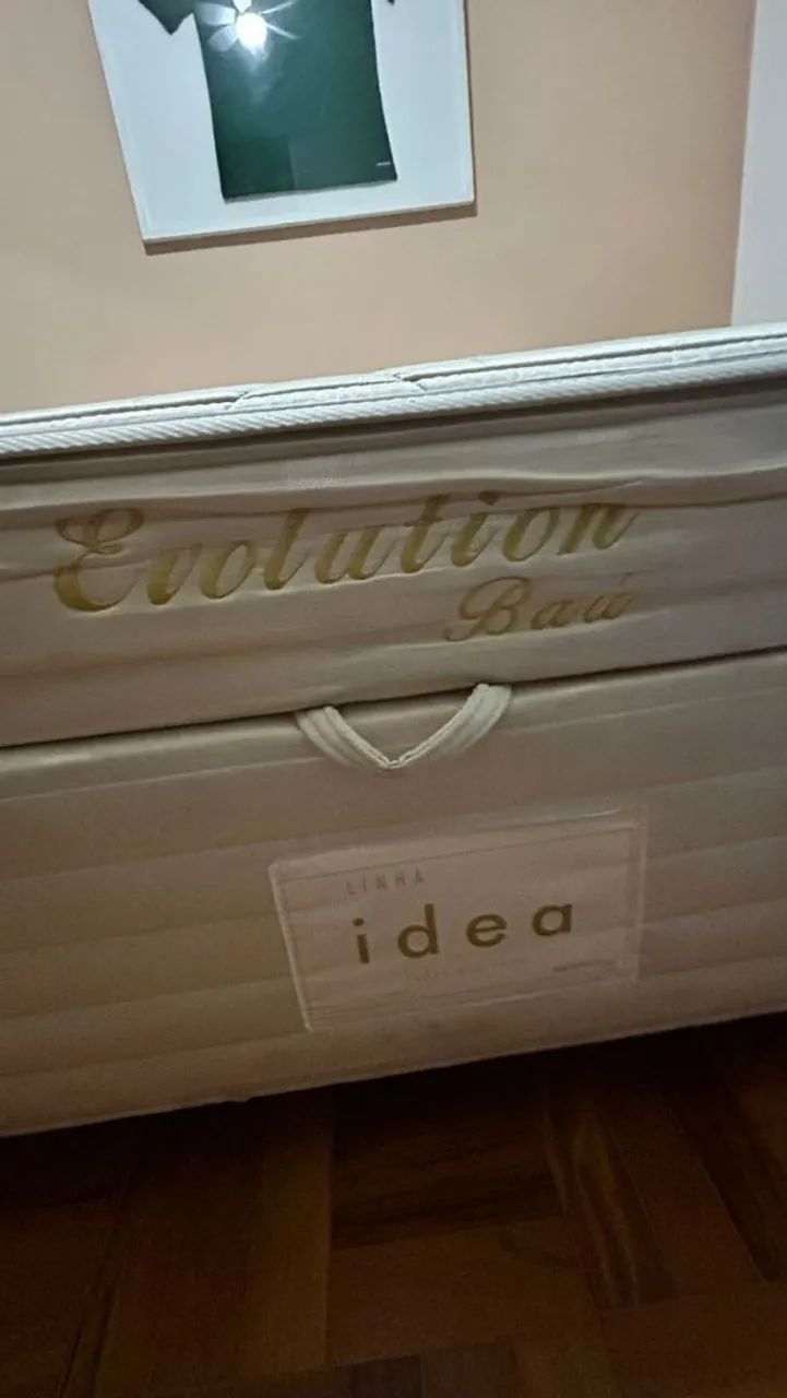 Cama casal box com bau e colchão  - Foto 3