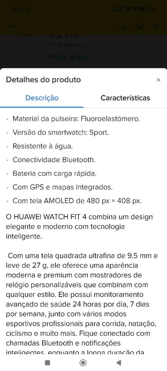 Relógio Huawei  - Foto 4