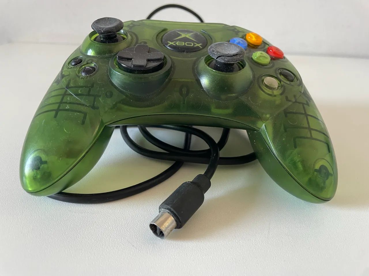 Controle Xbox Clássico Verde Original Joystick  - Foto 4