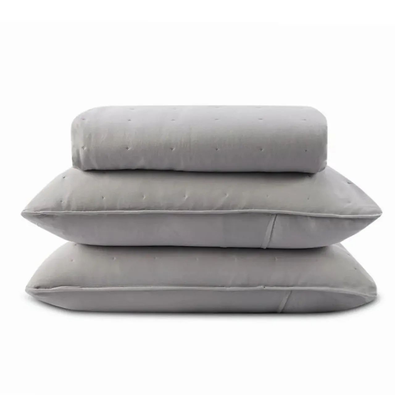 Kit Colcha King Elegance Havan Casa 3 pçs - Cinza