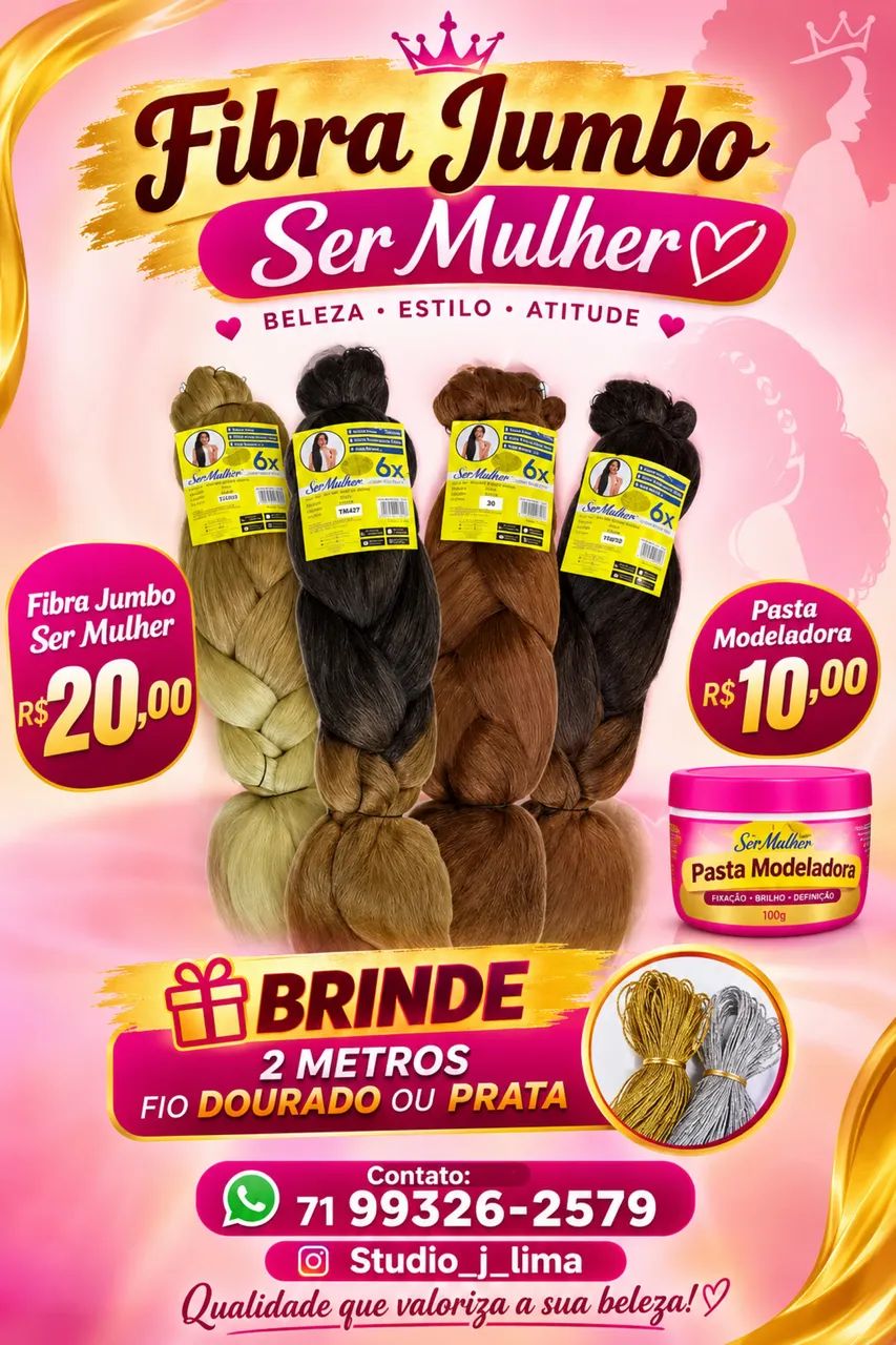 Tranças dread e mega hair