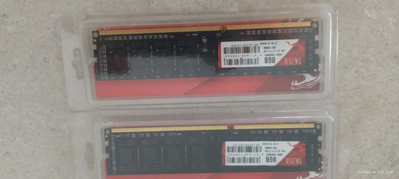 16Gb Memória DDR3