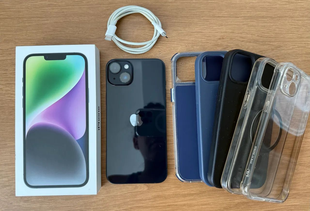 Iphone 14 plus 256gb 93% de bateria - Celulares e Smartphones