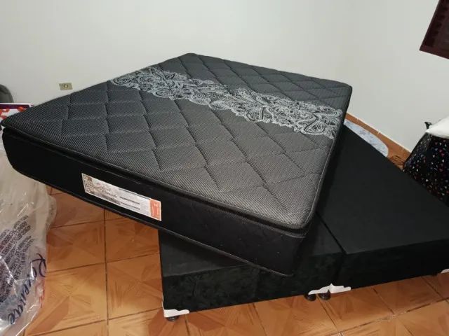 Cama Box Queen Size Colchão D33 com Pilow Top - Entrega Grátis  - Foto 2