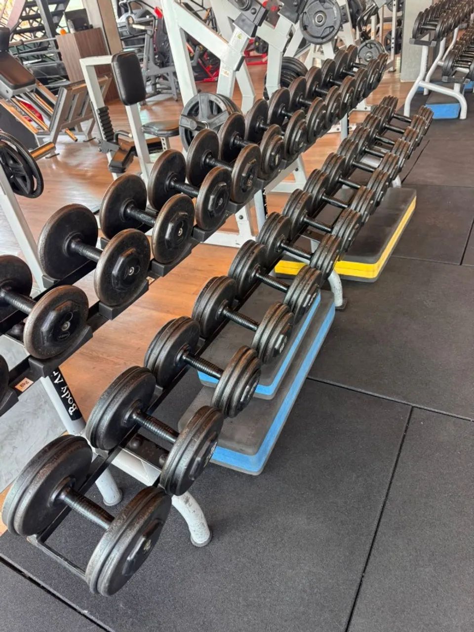 Kit Mesa de Dumbells 8kg a 34kg - Equilibrio 