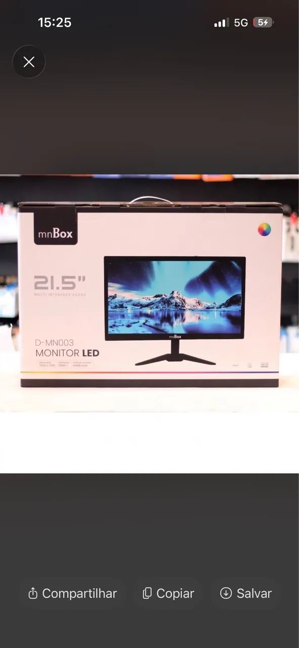 Monitor Para Computador 21.5? Polegadas LED D-MN003 - Foto 2