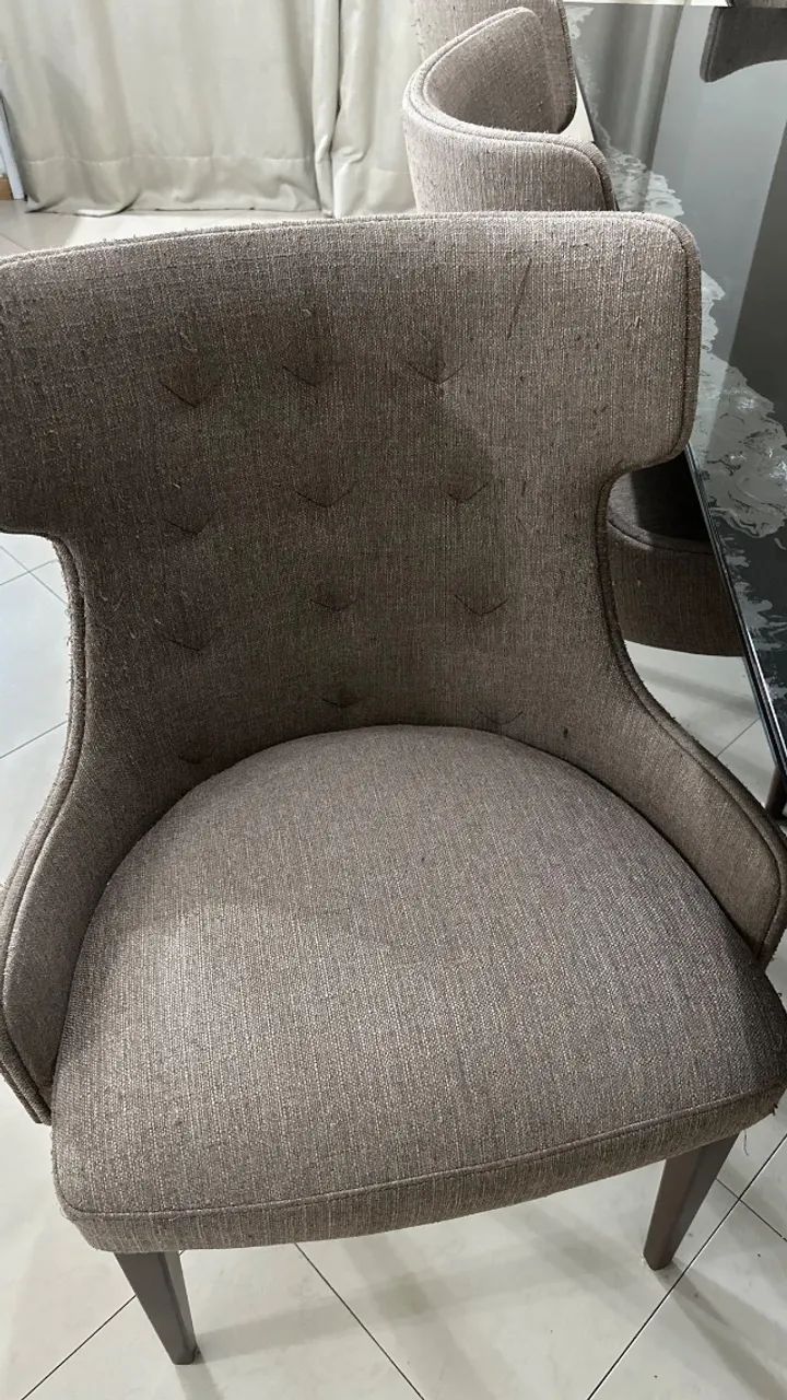 Cadeira poltrona para mesa de jantar 