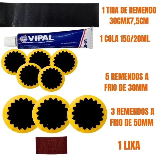  Kit Reparo Bicicleta Remendo Estrela | Link com Desconto | Oferta - Foto 3