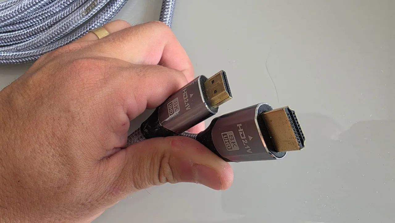 Cabo HDMI 2.1 8K com 10 metros de comprimento - Foto 6