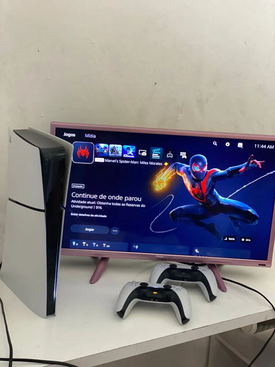 PS5 SLIM 1TB- ACEITO PIX + IPHONE (NOVO ÚNICO DONO) 